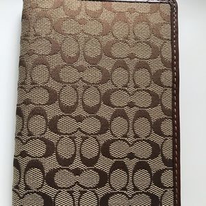 Coach passport holder new